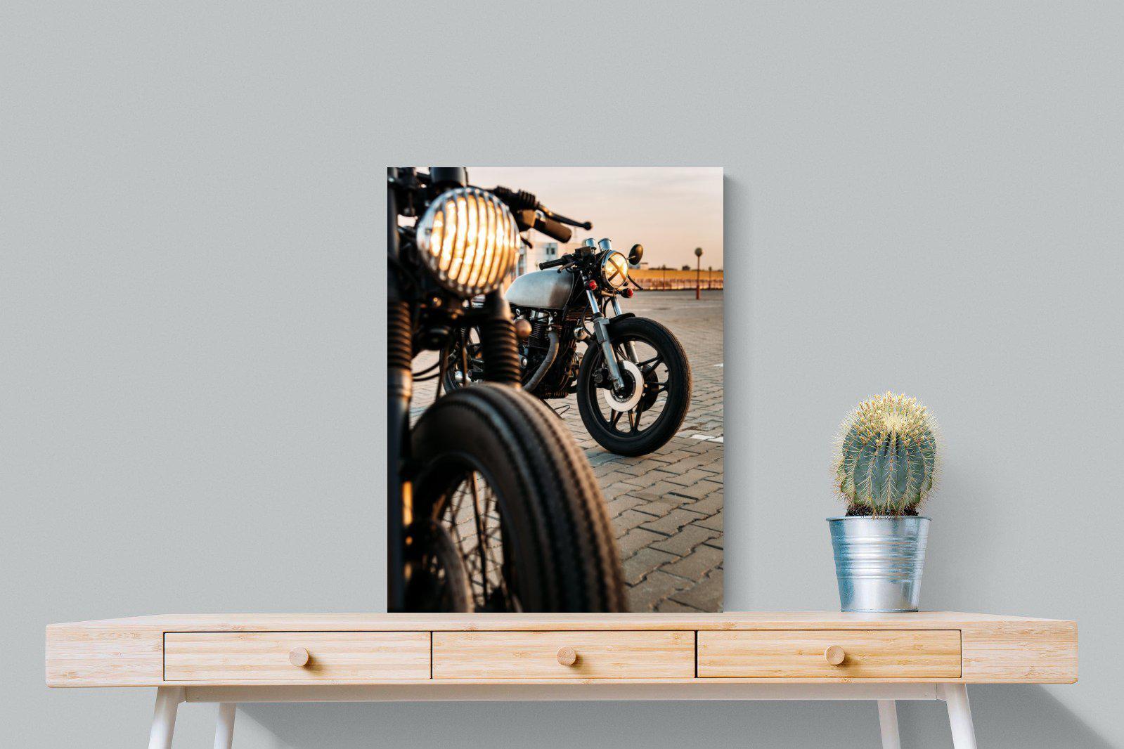 Cafe Racers-Wall_Art-60 x 80cm-Mounted Canvas-No Frame-Pixalot