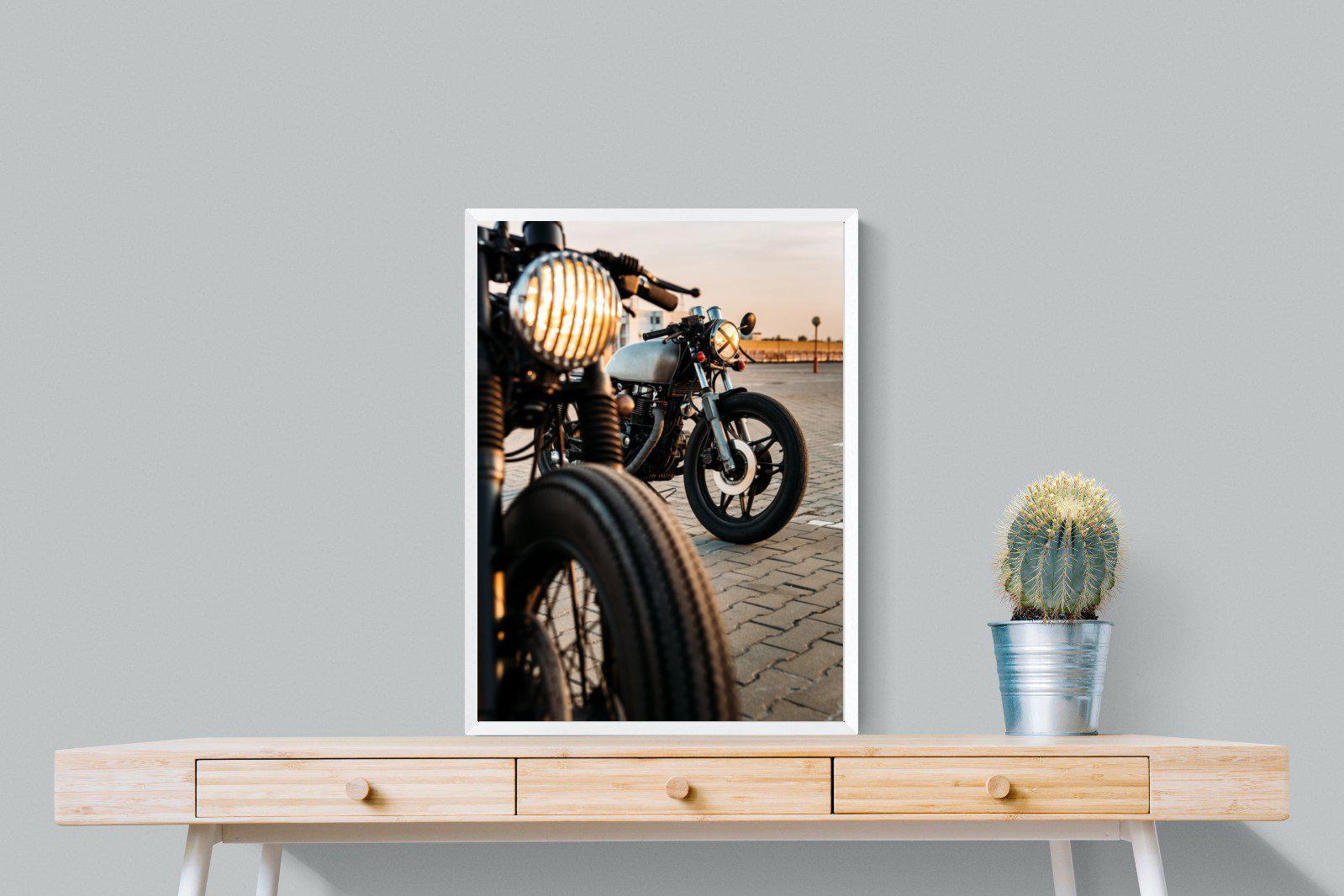 Cafe Racers-Wall_Art-60 x 80cm-Mounted Canvas-White-Pixalot