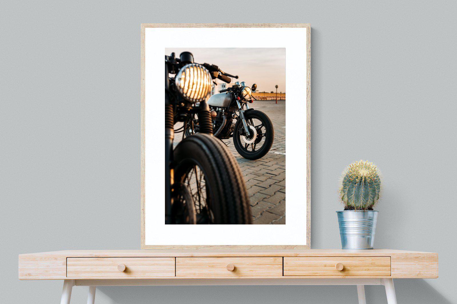 Cafe Racers-Wall_Art-75 x 100cm-Framed Print-Wood-Pixalot