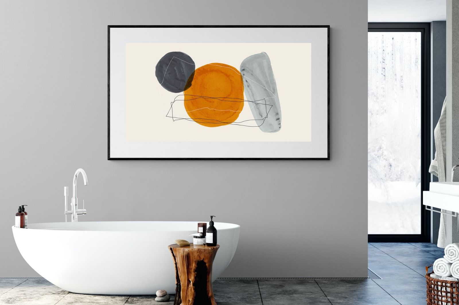 Callahan One-Wall_Art-180 x 110cm-Framed Print-Black-Pixalot