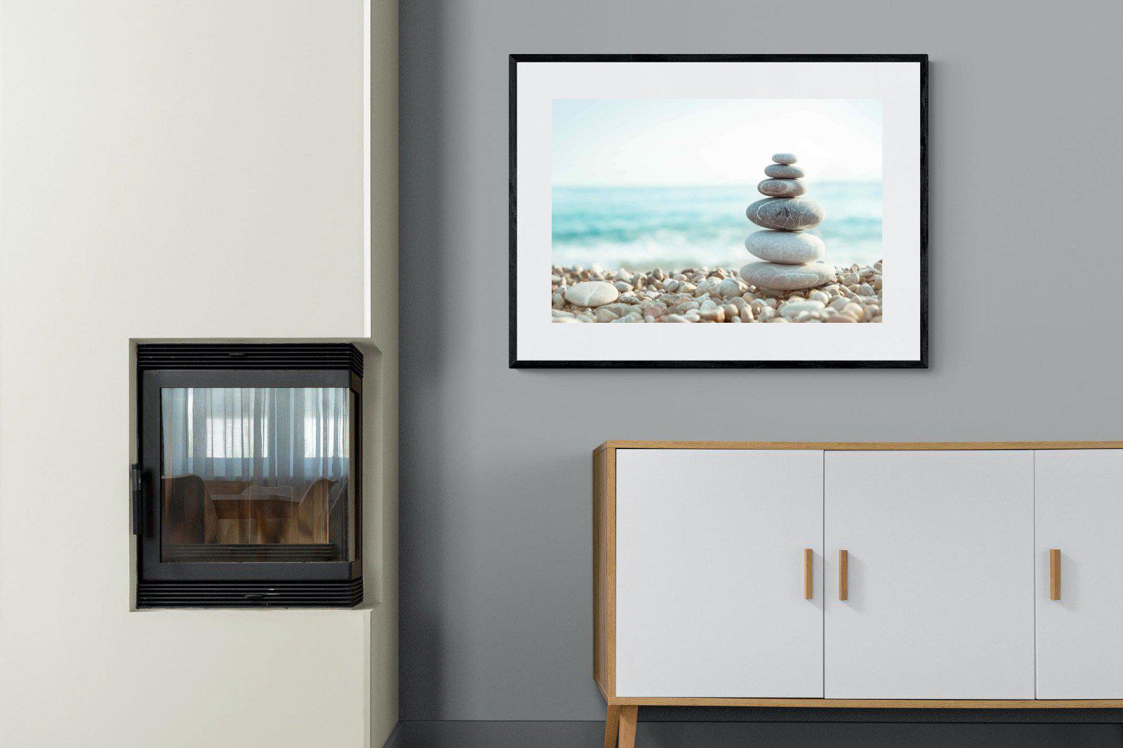 Calm-Wall_Art-100 x 75cm-Framed Print-Black-Pixalot