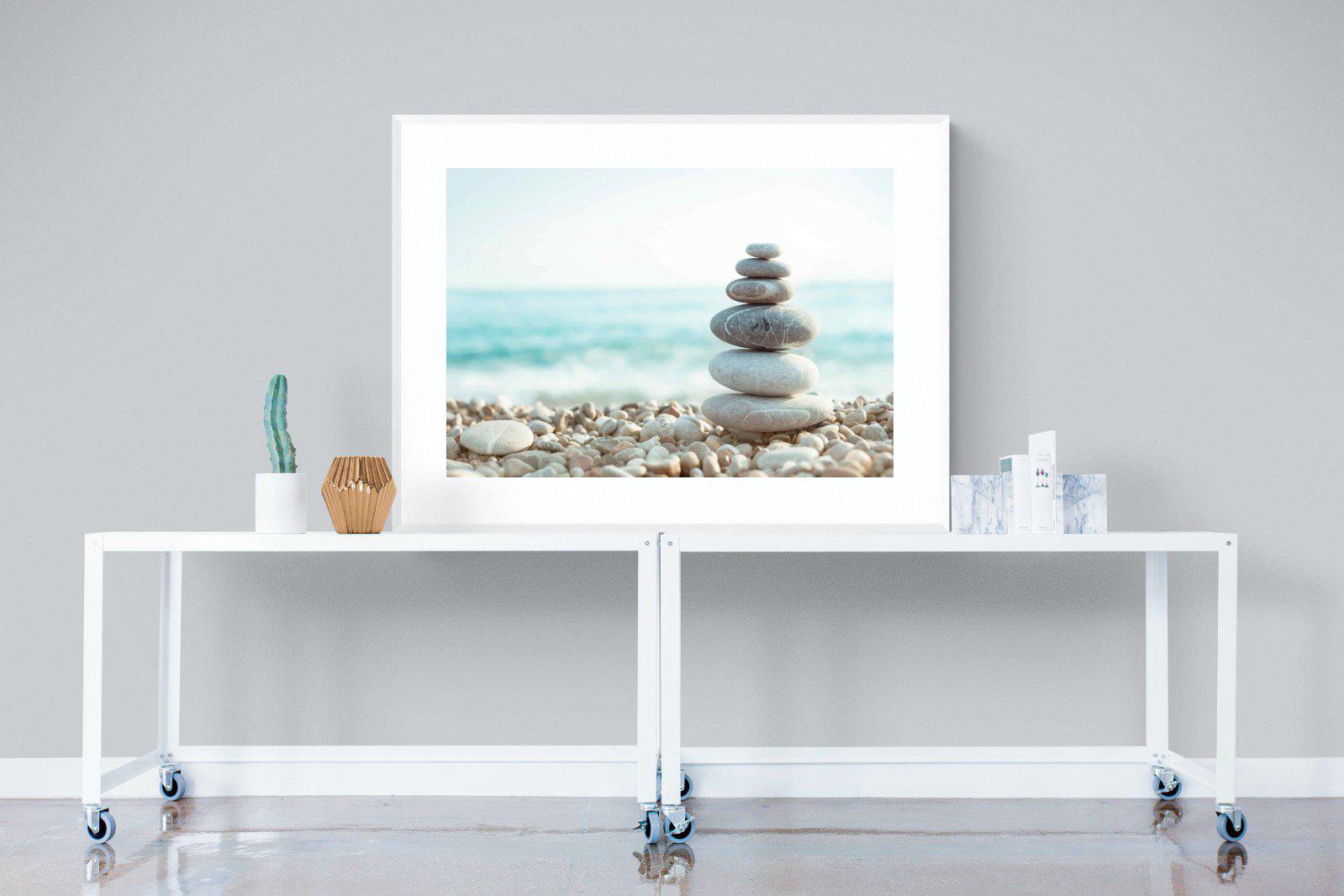 Calm-Wall_Art-120 x 90cm-Framed Print-White-Pixalot