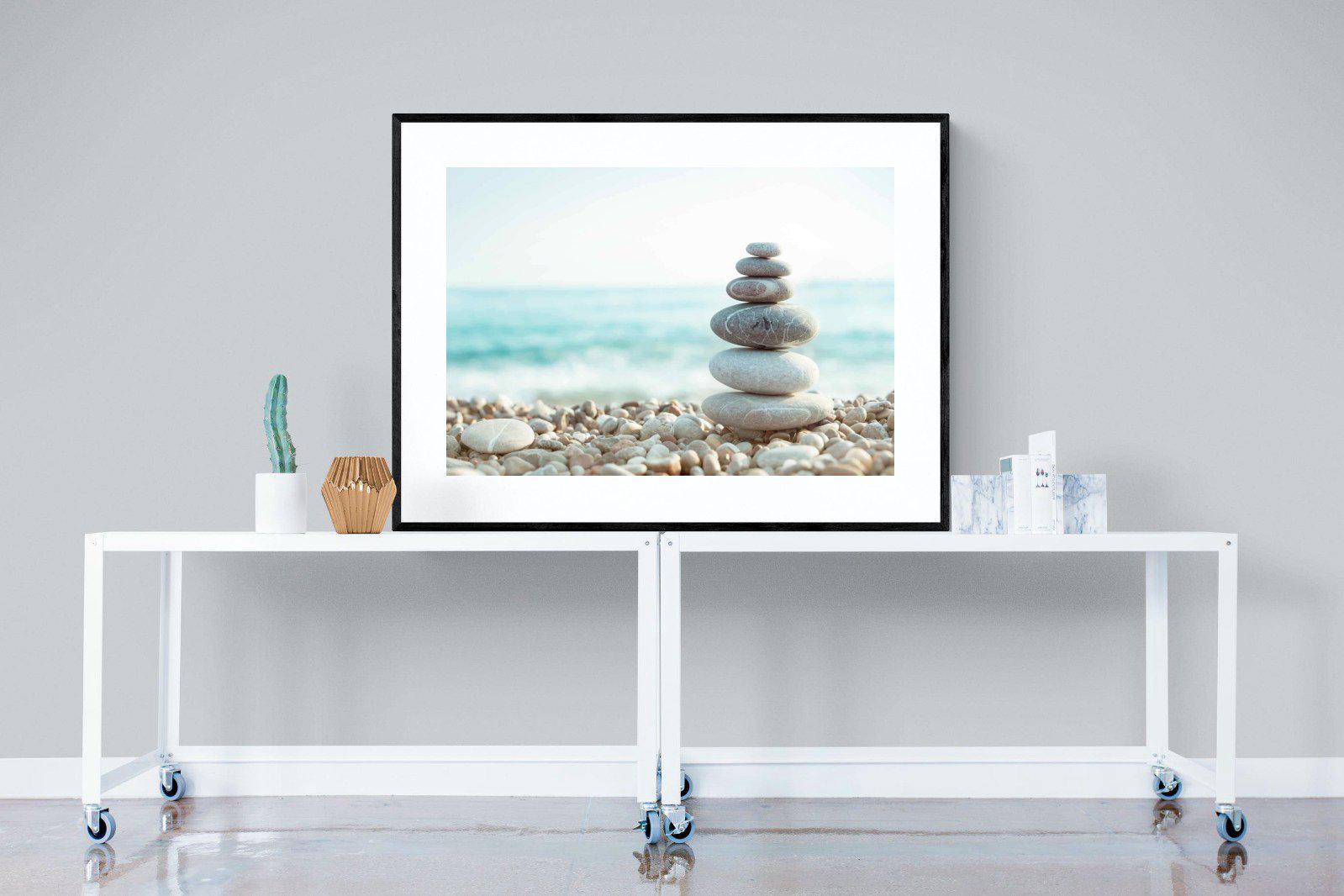 Calm-Wall_Art-120 x 90cm-Framed Print-Black-Pixalot