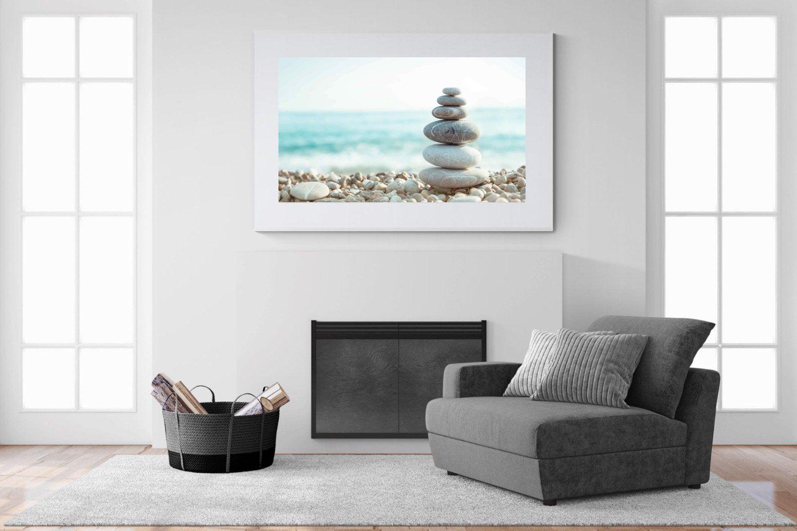 Calm-Wall_Art-150 x 100cm-Framed Print-White-Pixalot