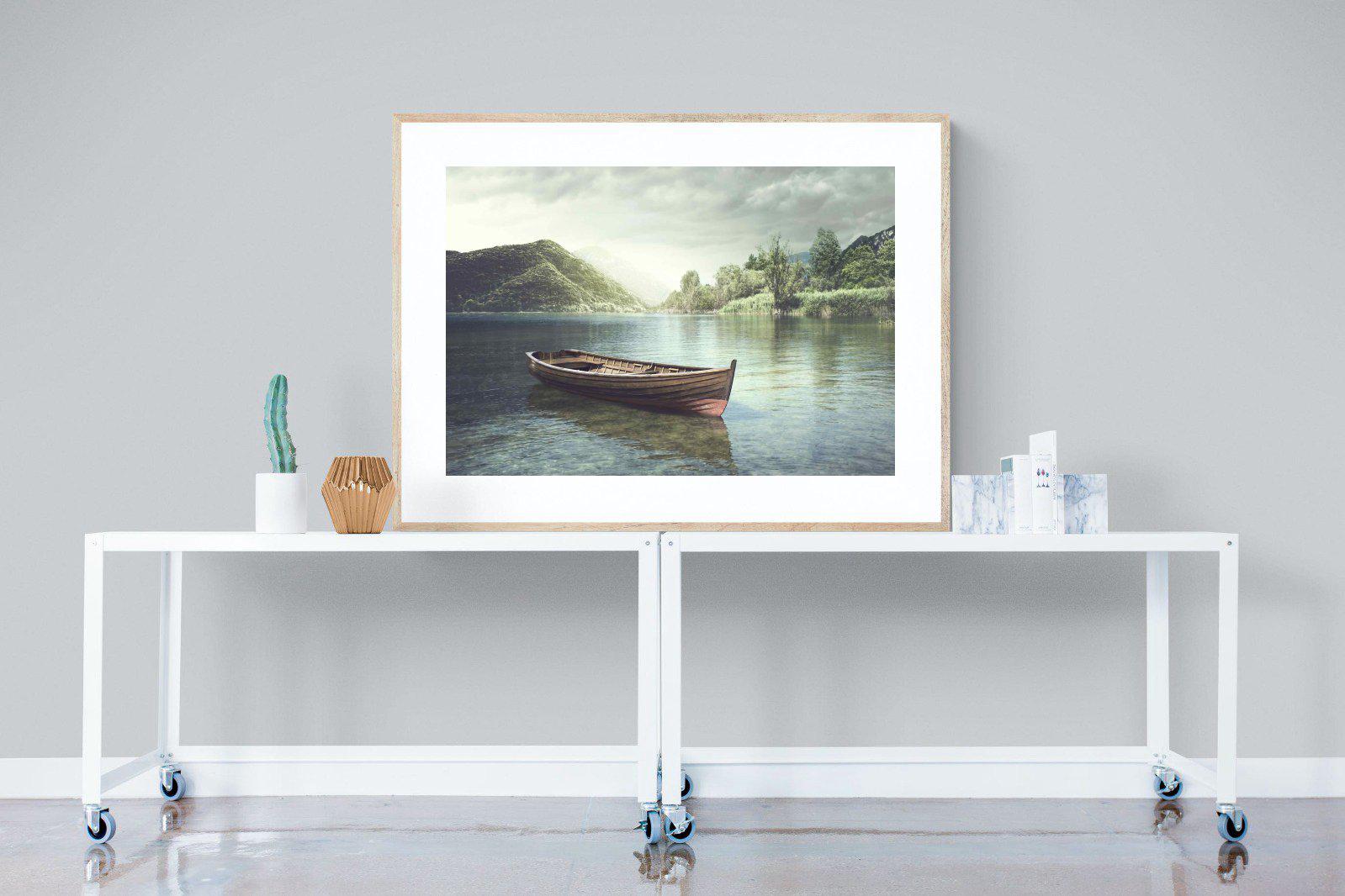 Calm Waters-Wall_Art-120 x 90cm-Framed Print-Wood-Pixalot