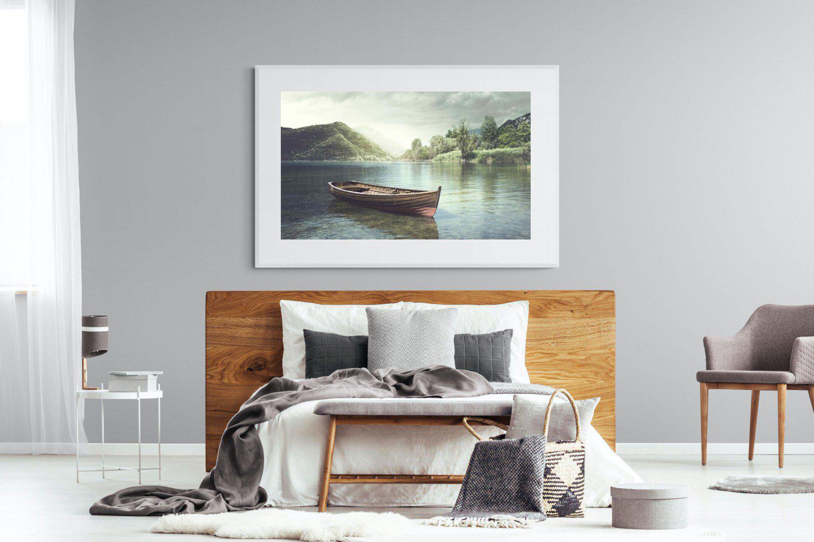 Calm Waters-Wall_Art-150 x 100cm-Framed Print-White-Pixalot
