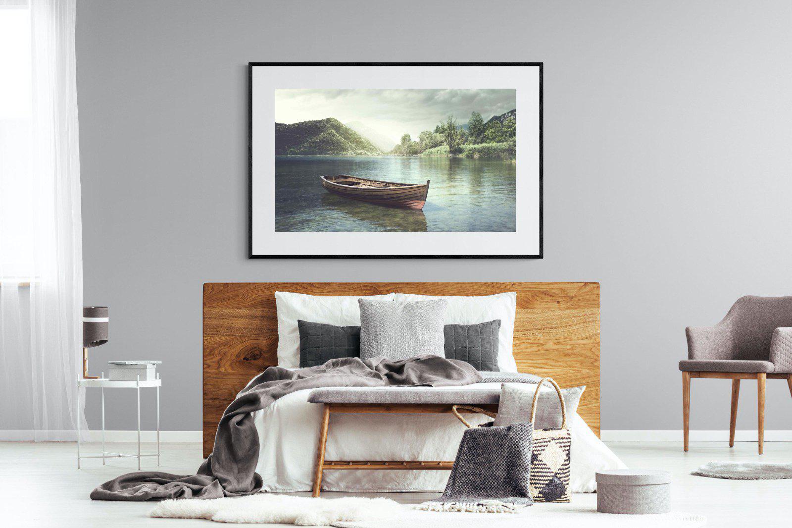 Calm Waters-Wall_Art-150 x 100cm-Framed Print-Black-Pixalot
