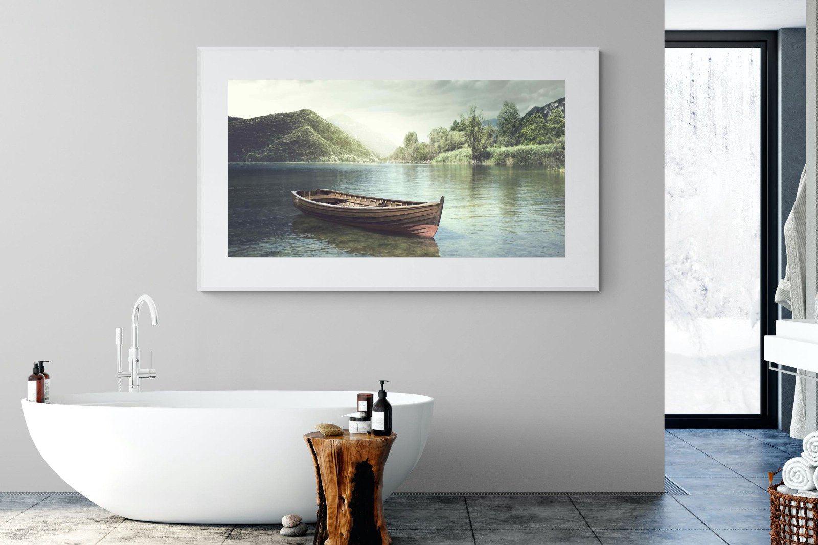Calm Waters-Wall_Art-180 x 110cm-Framed Print-White-Pixalot