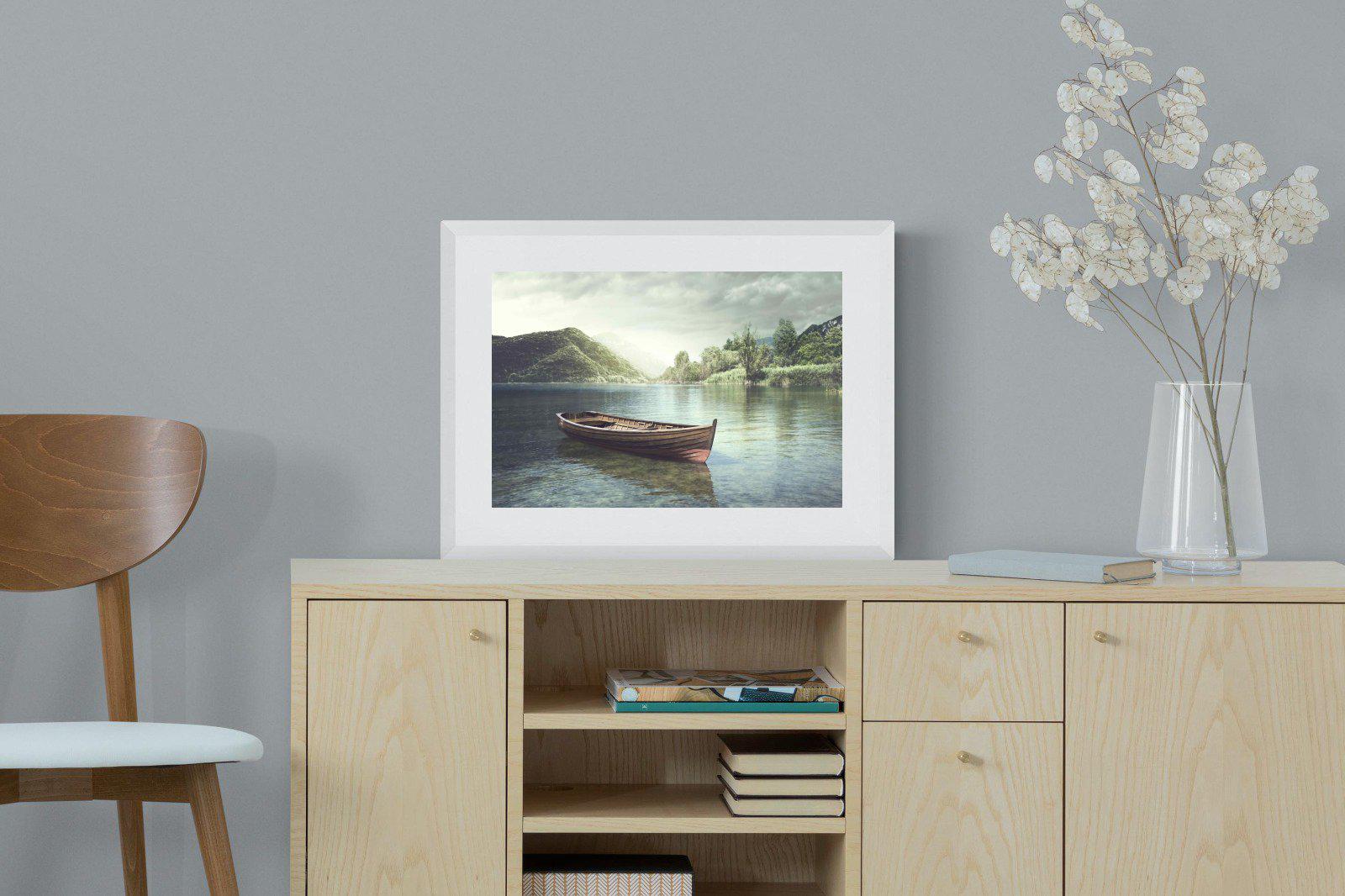 Calm Waters-Wall_Art-60 x 45cm-Framed Print-White-Pixalot