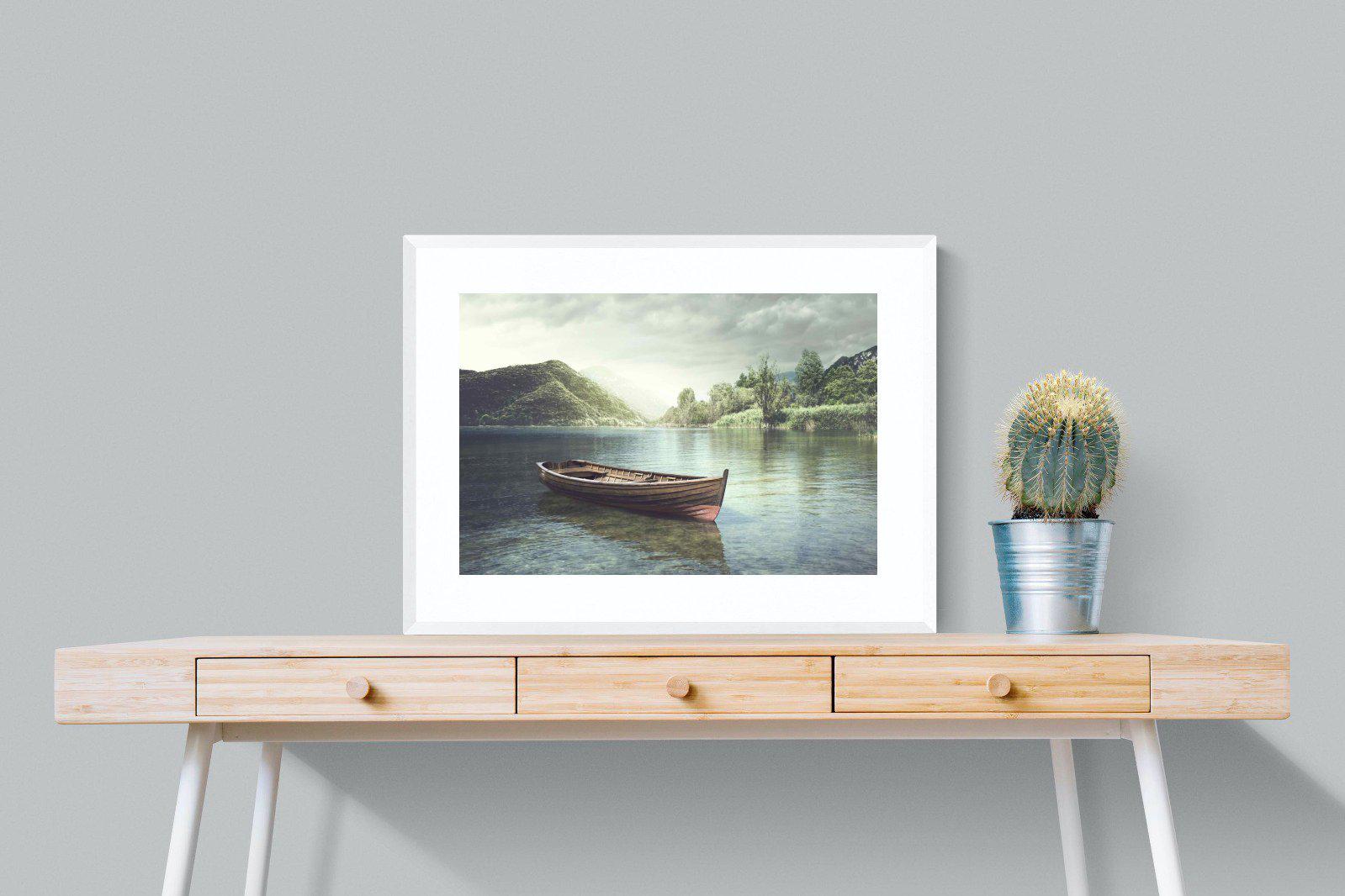 Calm Waters-Wall_Art-80 x 60cm-Framed Print-White-Pixalot