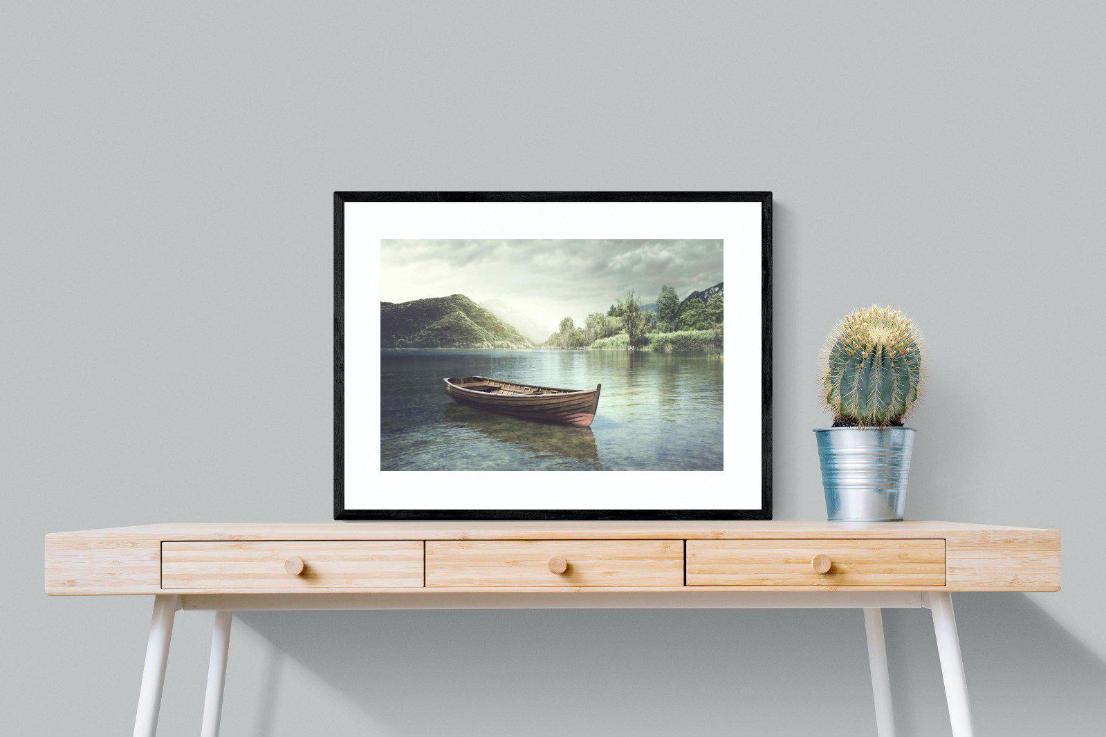 Calm Waters-Wall_Art-80 x 60cm-Framed Print-Black-Pixalot