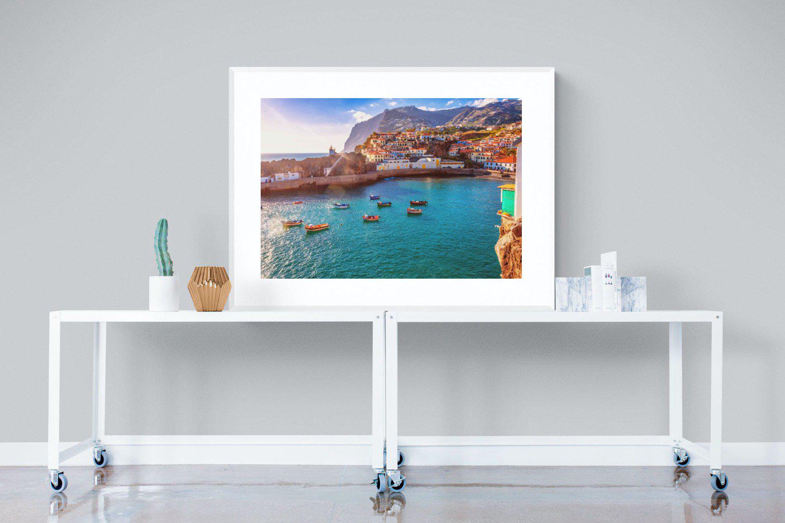 Camara de Lobos-Wall_Art-120 x 90cm-Framed Print-White-Pixalot