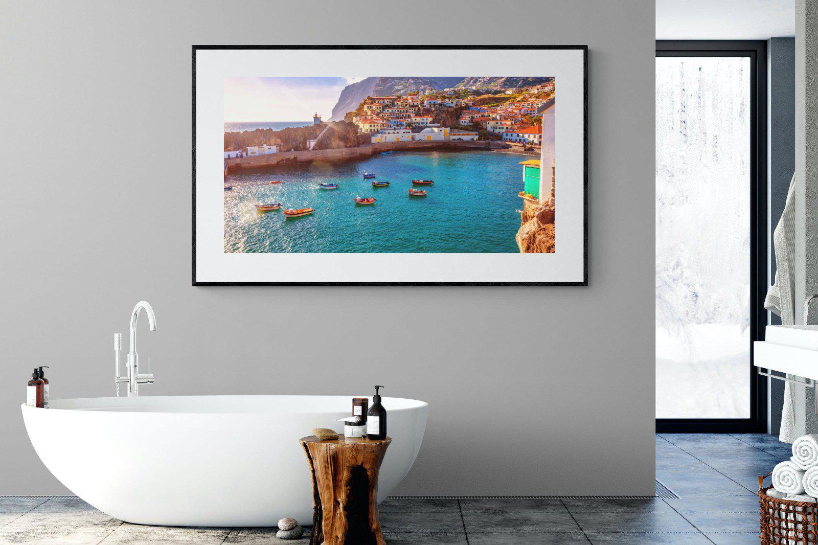 Camara de Lobos-Wall_Art-180 x 110cm-Framed Print-Black-Pixalot