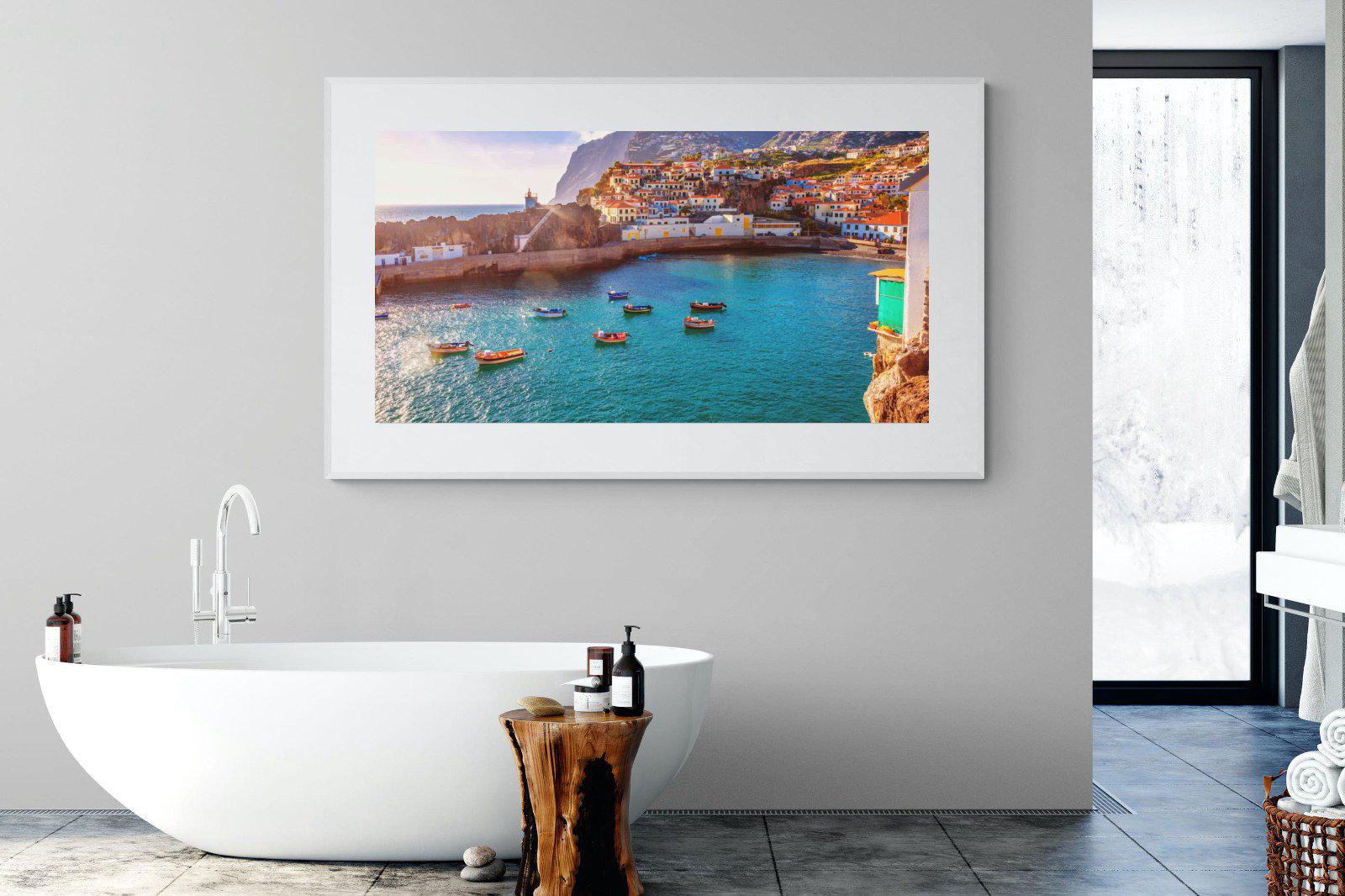 Camara de Lobos-Wall_Art-180 x 110cm-Framed Print-White-Pixalot