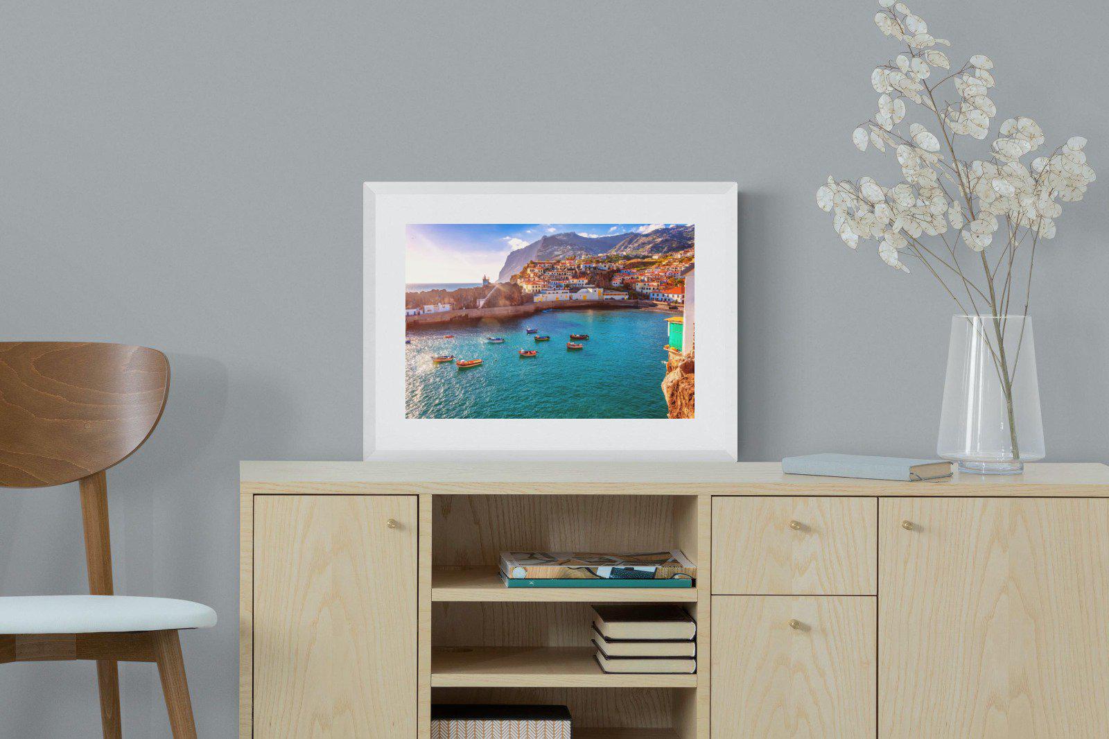 Camara de Lobos-Wall_Art-60 x 45cm-Framed Print-White-Pixalot