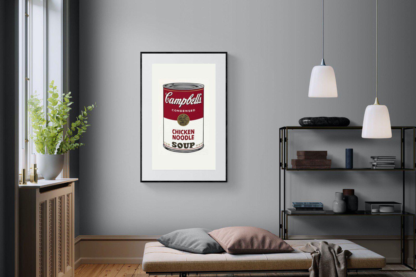 Campbell's Soup-Wall_Art-100 x 150cm-Framed Print-Black-Pixalot
