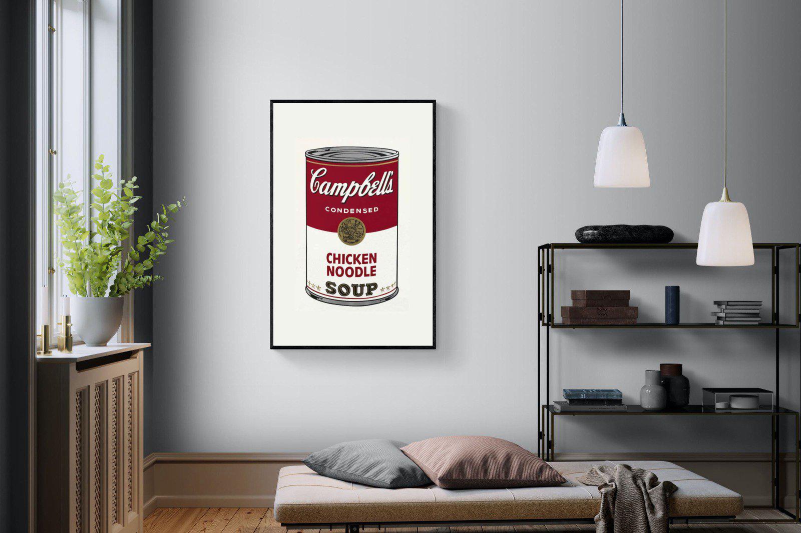 Campbell's Soup-Wall_Art-100 x 150cm-Mounted Canvas-Black-Pixalot