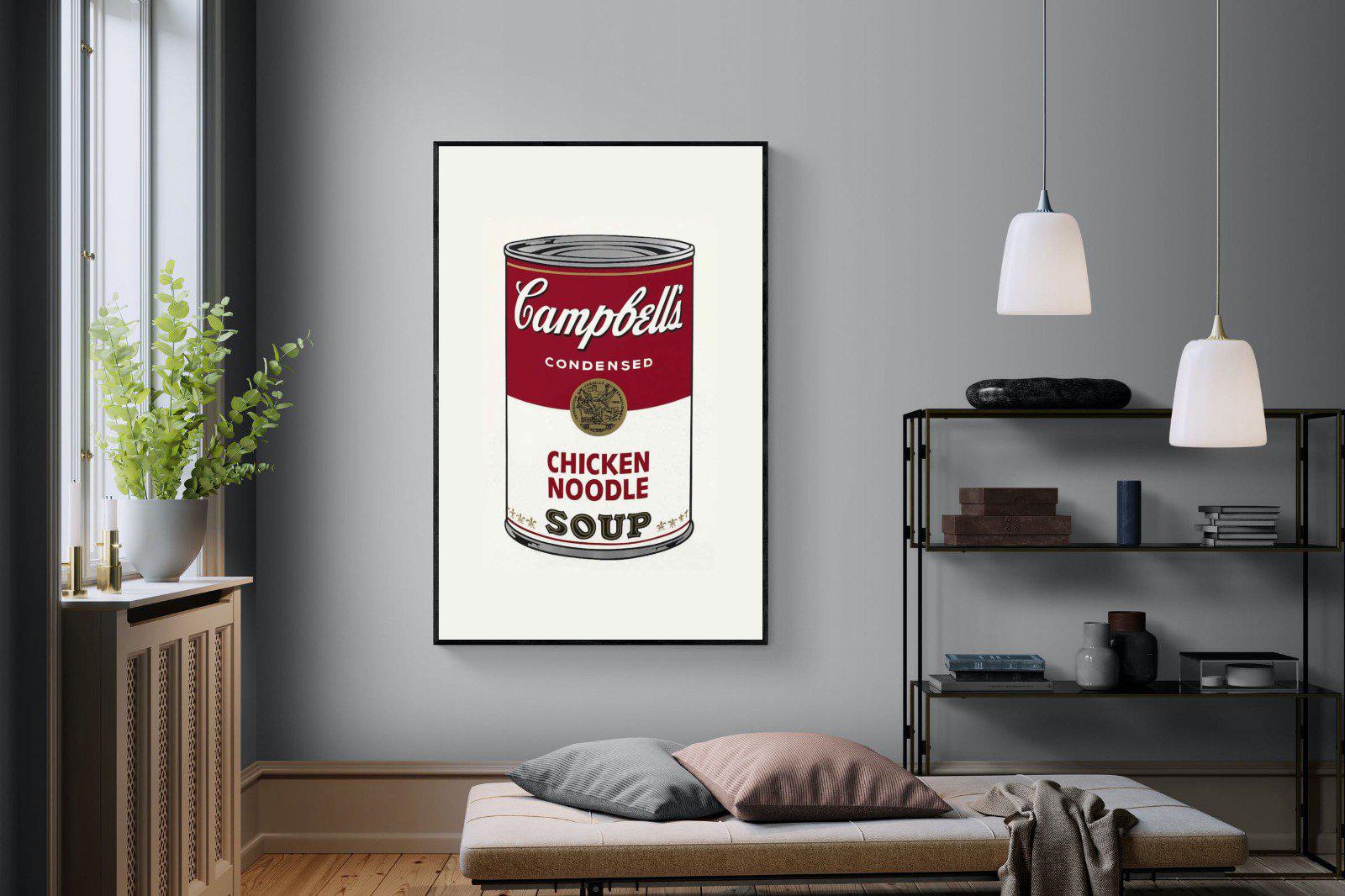 Campbell's Soup-Wall_Art-120 x 180cm-Mounted Canvas-Black-Pixalot