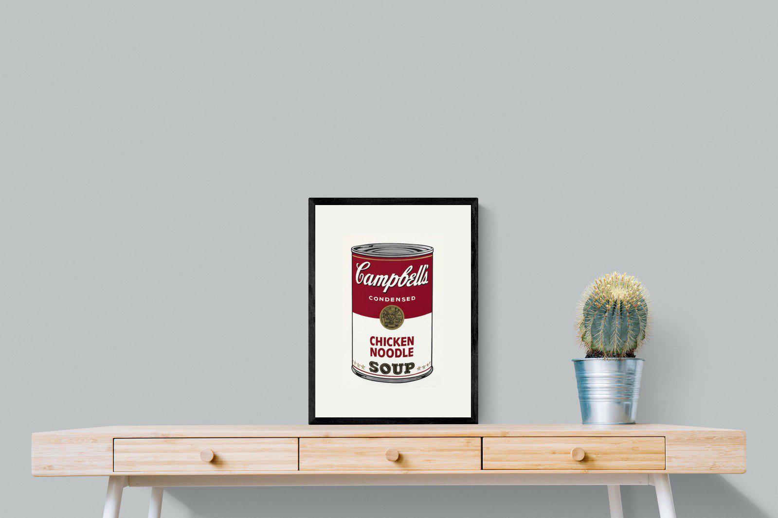 Campbell's Soup-Wall_Art-45 x 60cm-Mounted Canvas-Black-Pixalot