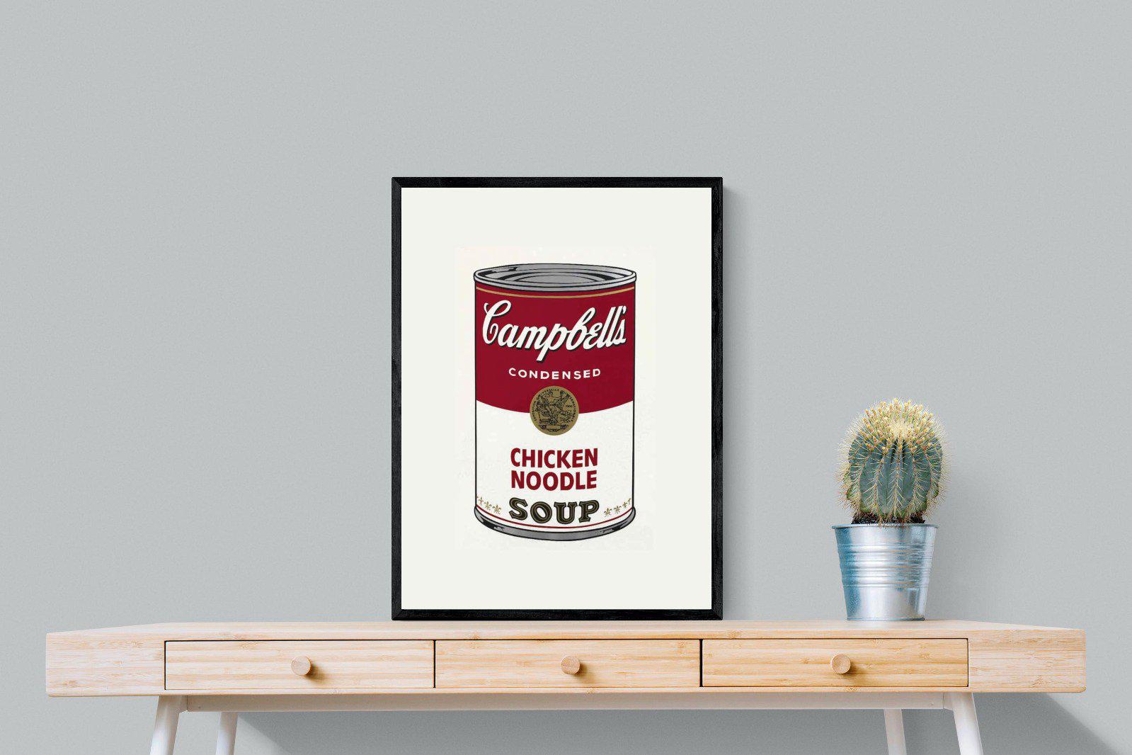 Campbell's Soup-Wall_Art-60 x 80cm-Mounted Canvas-Black-Pixalot