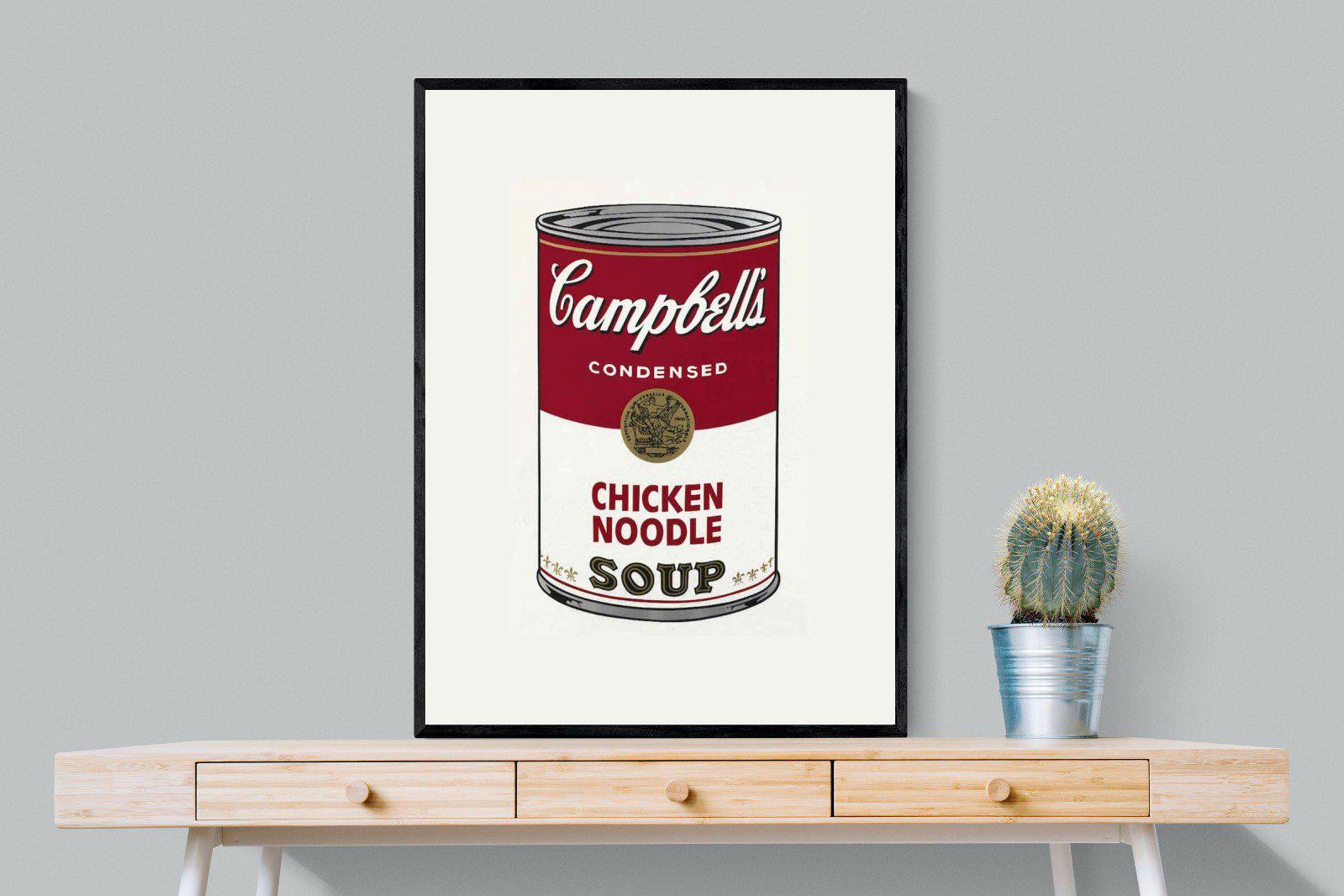 Campbell's Soup-Wall_Art-75 x 100cm-Mounted Canvas-Black-Pixalot