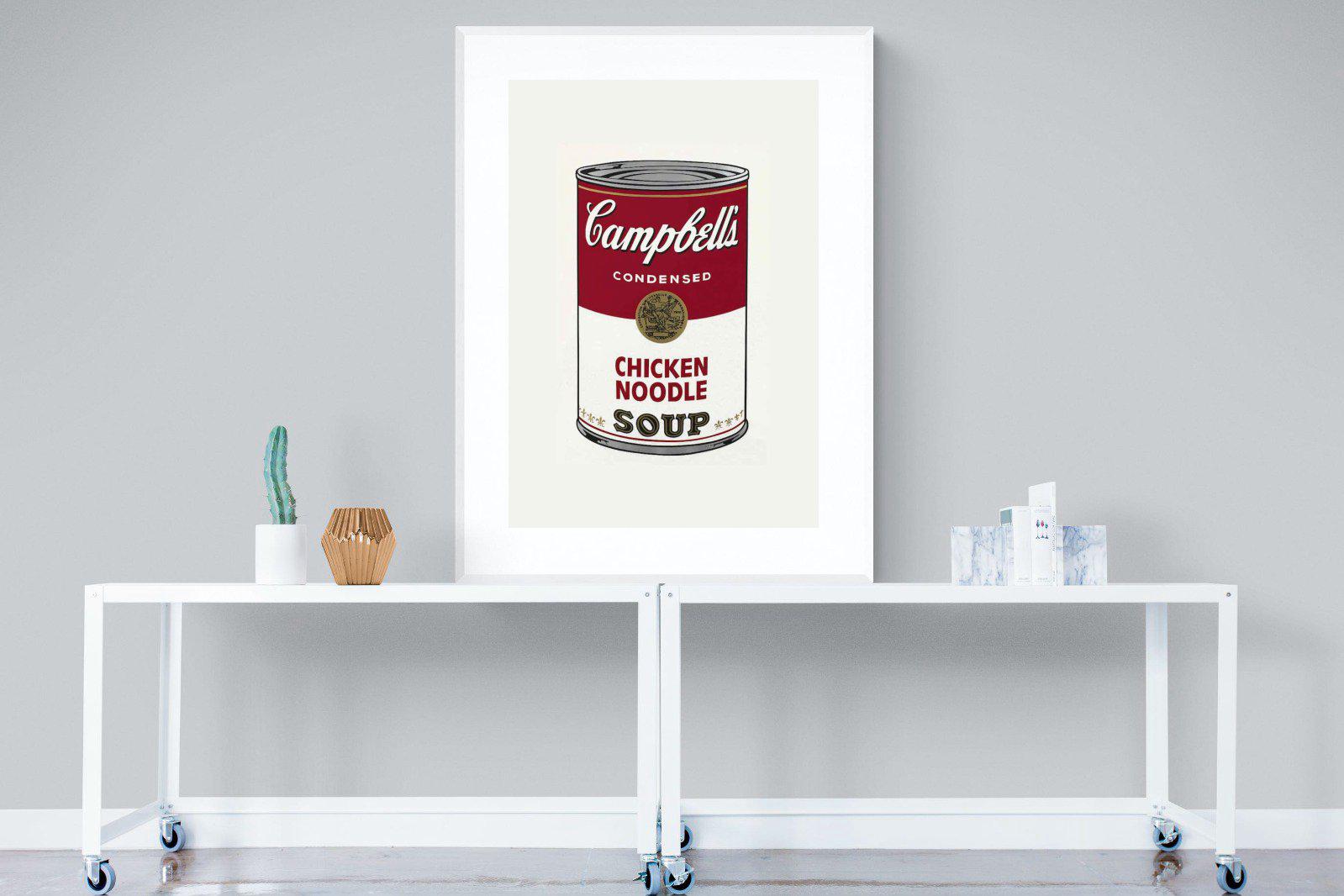 Campbell's Soup-Wall_Art-90 x 120cm-Framed Print-White-Pixalot