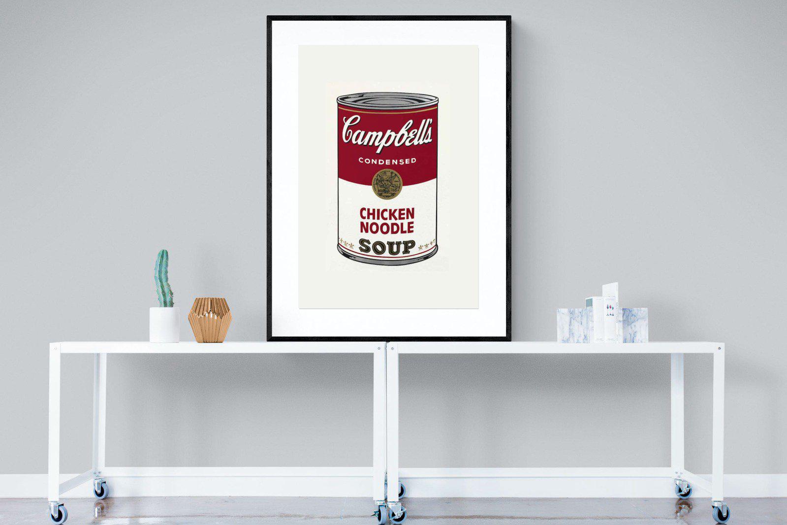Campbell's Soup-Wall_Art-90 x 120cm-Framed Print-Black-Pixalot