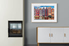 Canal Buildings-Wall_Art-100 x 75cm-Framed Print-Wood-Pixalot
