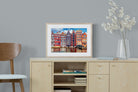 Canal Buildings-Wall_Art-60 x 45cm-Framed Print-Wood-Pixalot