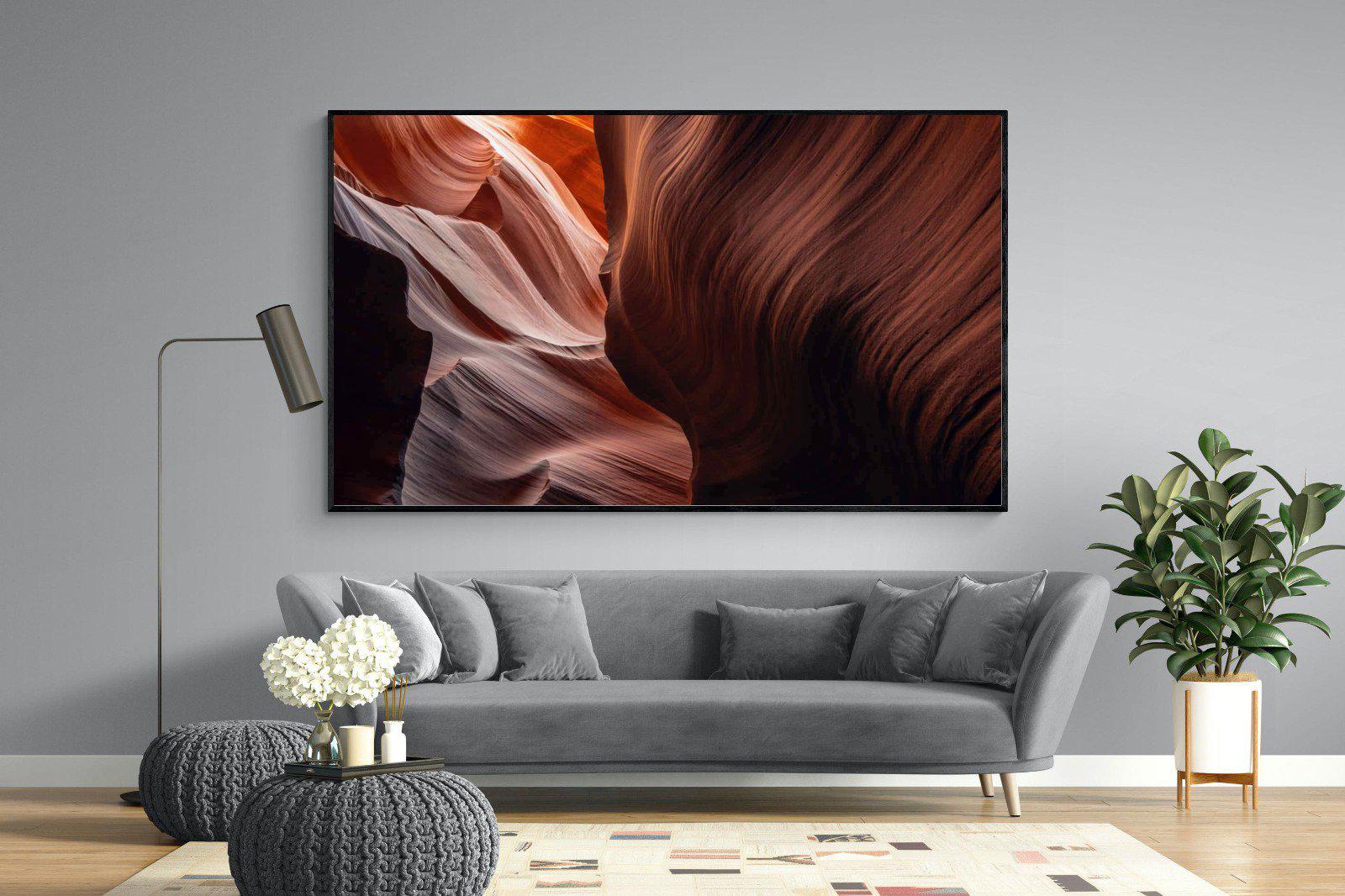 Canyon-Wall_Art-220 x 130cm-Mounted Canvas-Black-Pixalot