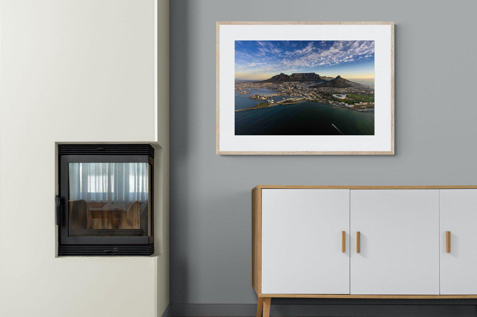 Cape Town-Wall_Art-100 x 75cm-Framed Print-Wood-Pixalot