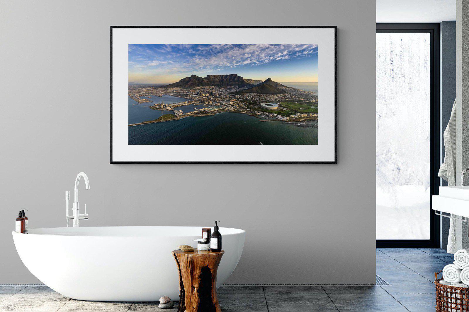 Cape Town-Wall_Art-180 x 110cm-Framed Print-Black-Pixalot