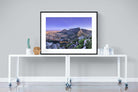 Cape Town at Dusk-Wall_Art-120 x 90cm-Framed Print-Black-Pixalot