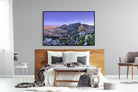 Cape Town at Dusk-Wall_Art-150 x 100cm-Mounted Canvas-Black-Pixalot