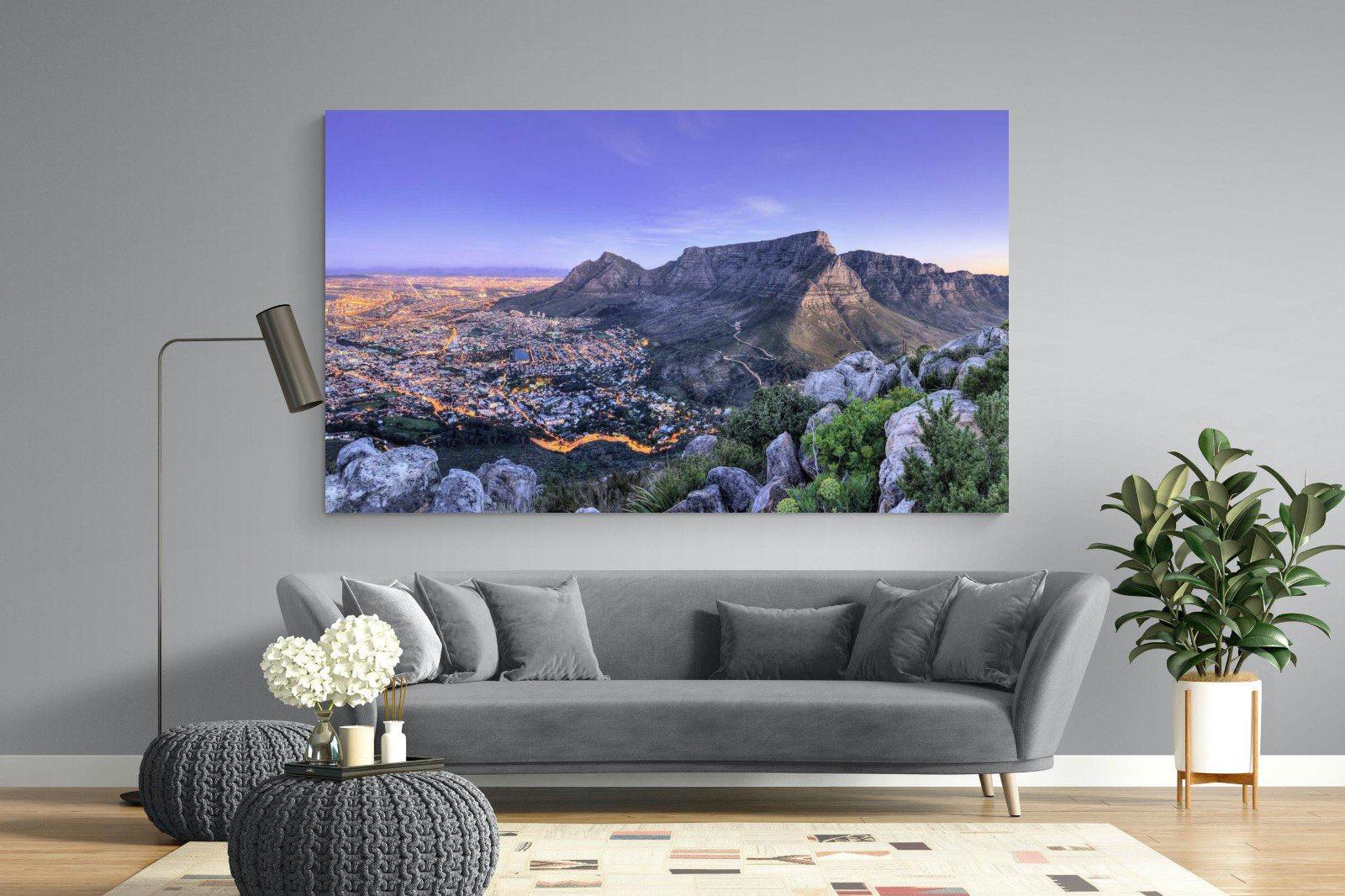 Cape Town at Dusk-Wall_Art-220 x 130cm-Mounted Canvas-No Frame-Pixalot