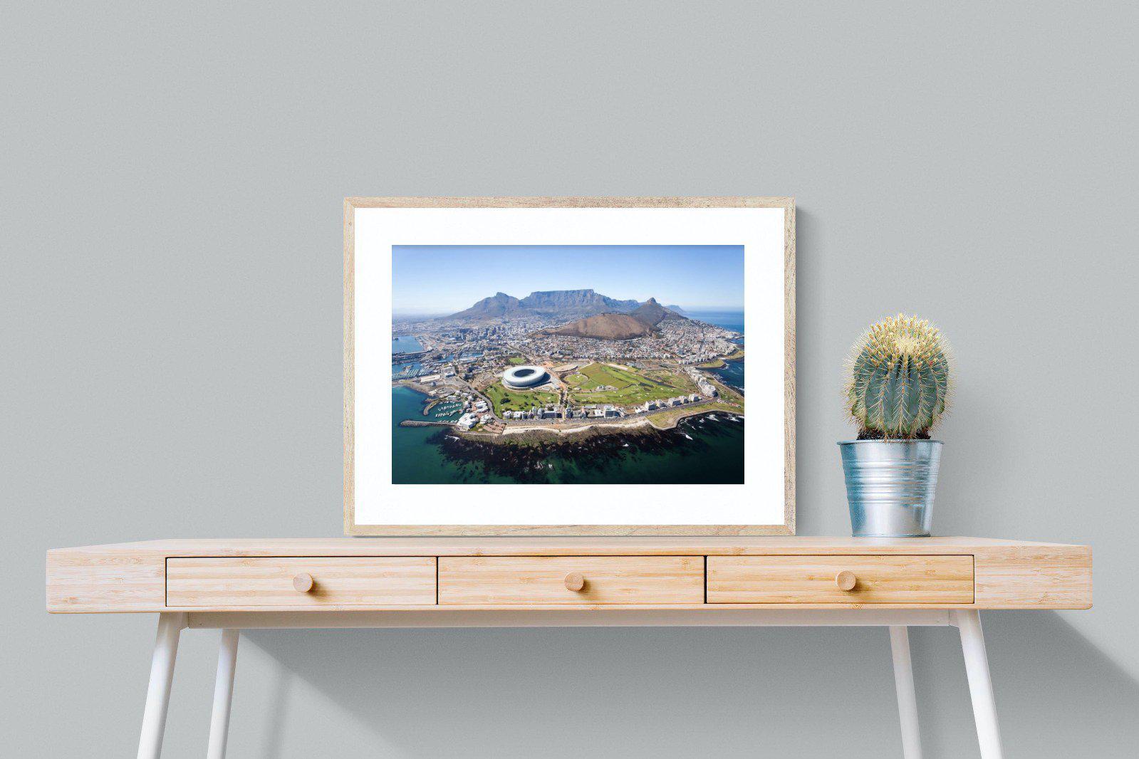 Cape Town by Air-Wall_Art-80 x 60cm-Framed Print-Wood-Pixalot