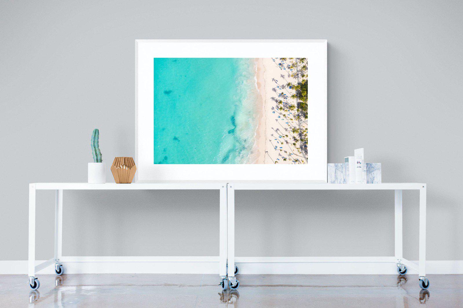 Caribbean-Wall_Art-120 x 90cm-Framed Print-White-Pixalot