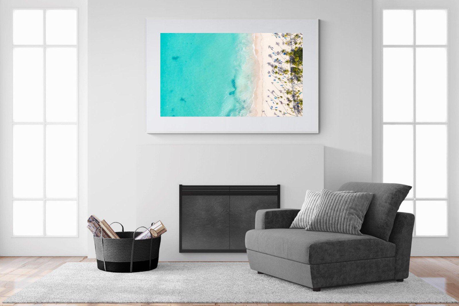 Caribbean-Wall_Art-150 x 100cm-Framed Print-White-Pixalot