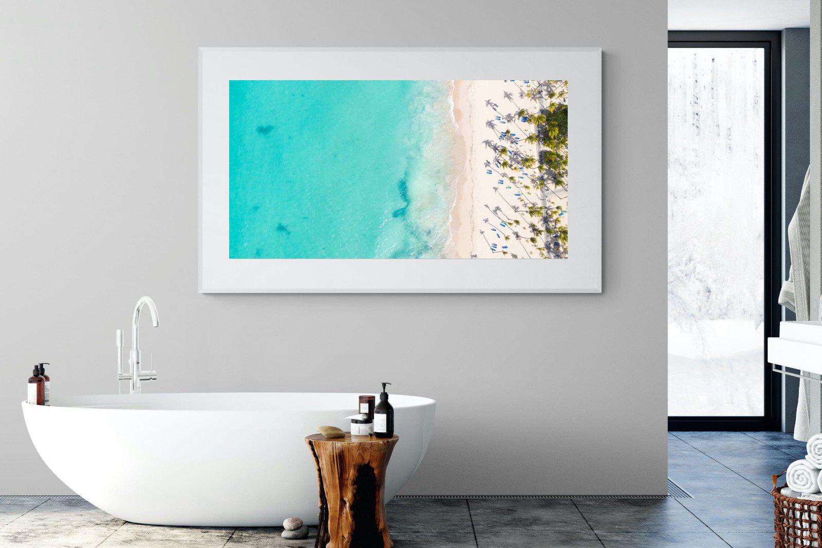 Caribbean-Wall_Art-180 x 110cm-Framed Print-White-Pixalot