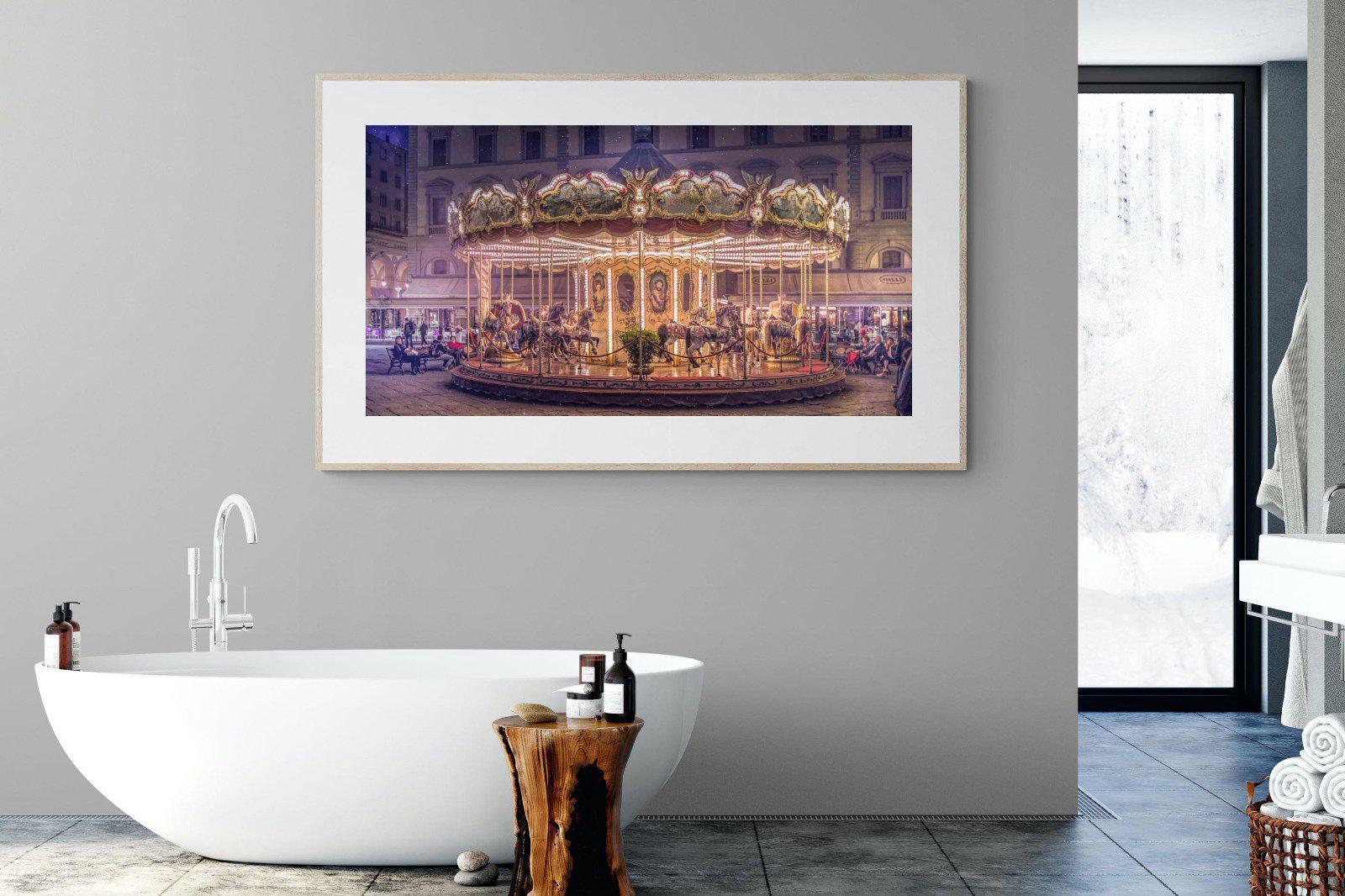 Carousel-Wall_Art-180 x 110cm-Framed Print-Wood-Pixalot