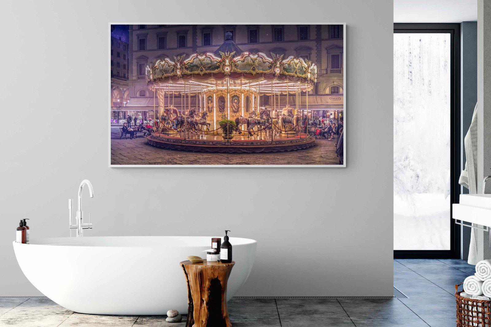 Carousel-Wall_Art-180 x 110cm-Mounted Canvas-White-Pixalot