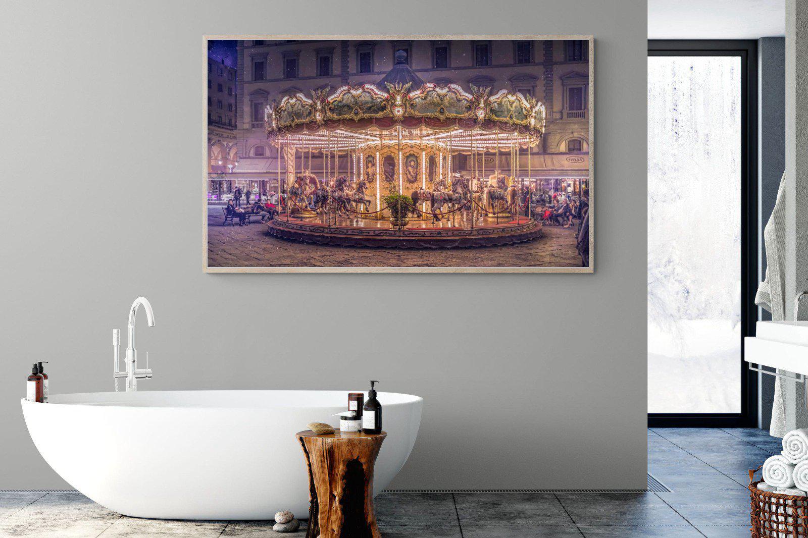 Carousel-Wall_Art-180 x 110cm-Mounted Canvas-Wood-Pixalot