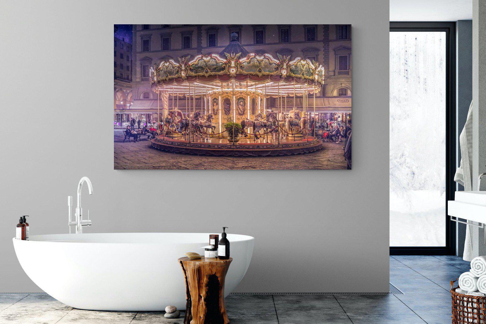 Carousel-Wall_Art-180 x 110cm-Mounted Canvas-No Frame-Pixalot