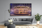 Carousel-Wall_Art-220 x 130cm-Mounted Canvas-Black-Pixalot