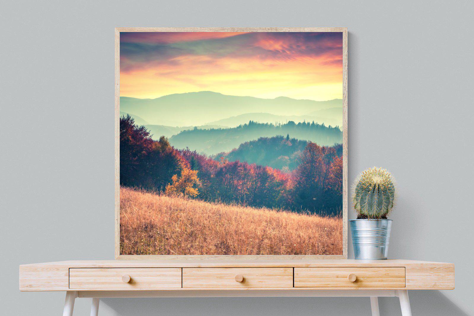 Carpathian Mountains-Wall_Art-100 x 100cm-Mounted Canvas-Wood-Pixalot