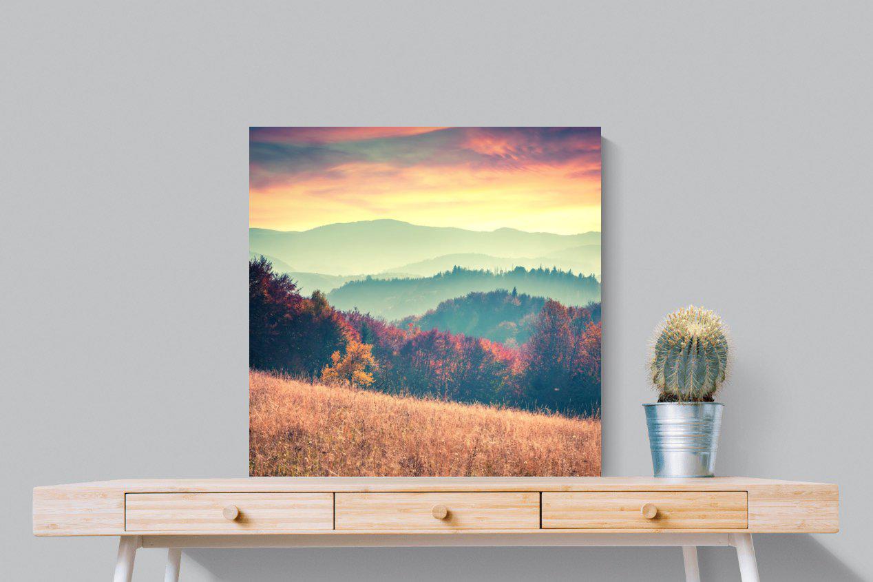 Carpathian Mountains-Wall_Art-80 x 80cm-Mounted Canvas-No Frame-Pixalot