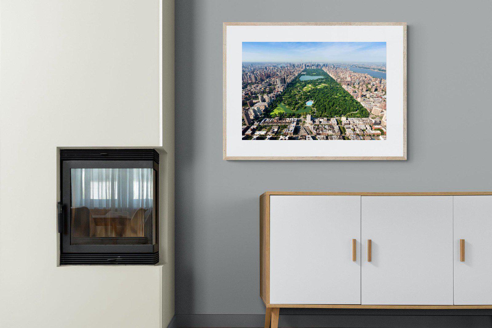 Central Park-Wall_Art-100 x 75cm-Framed Print-Wood-Pixalot