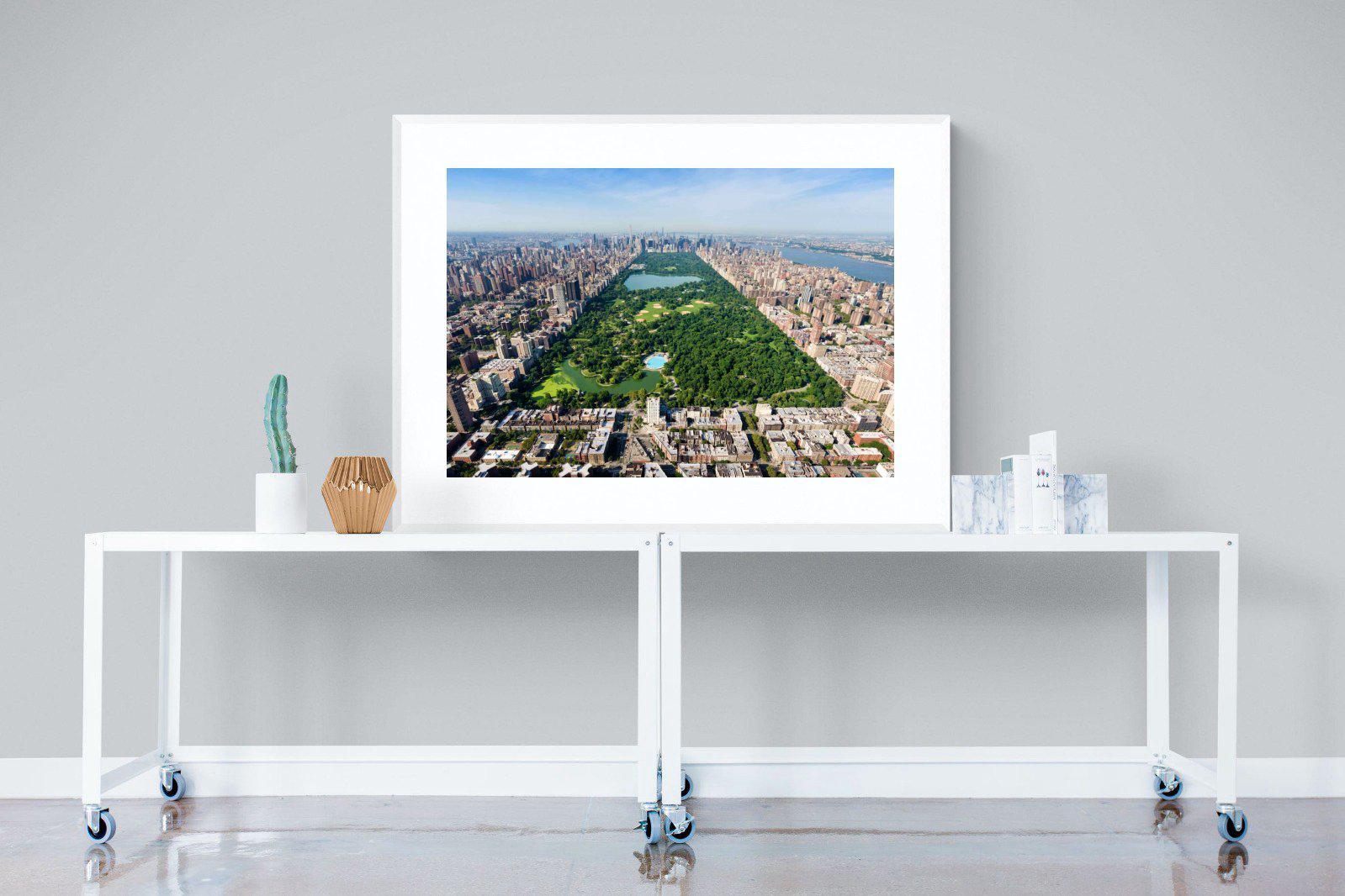 Central Park-Wall_Art-120 x 90cm-Framed Print-White-Pixalot