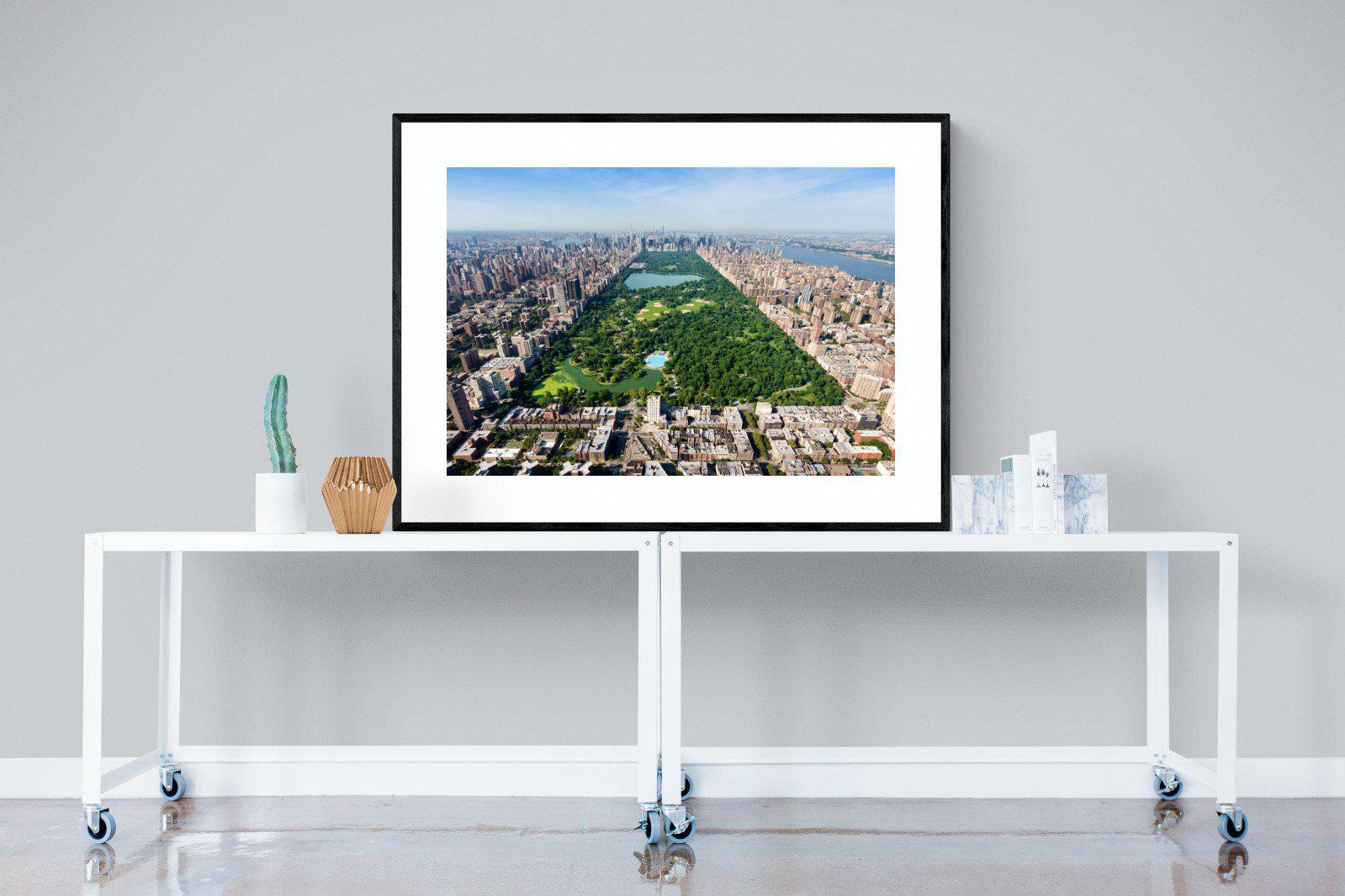 Central Park-Wall_Art-120 x 90cm-Framed Print-Black-Pixalot