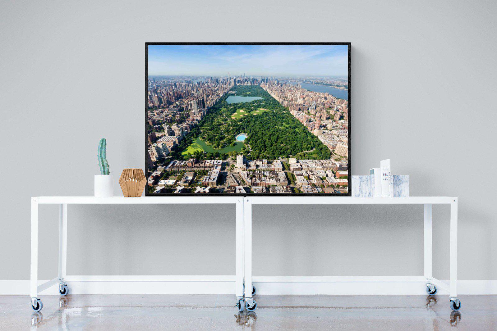 Central Park-Wall_Art-120 x 90cm-Mounted Canvas-Black-Pixalot
